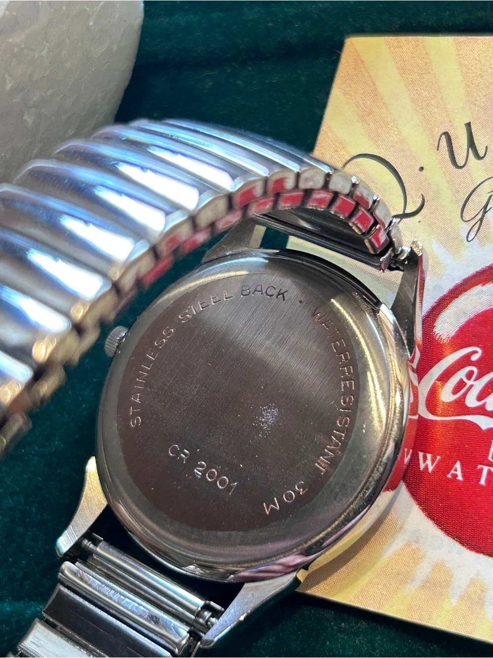 Time for Coke vintage quartz watch with tin canister. MIB. Never worn or used.